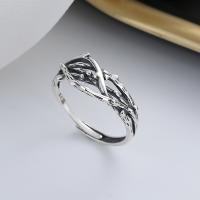 Sterling Silver Jewelry Finger Ring, 925 sterline d'argento, gioielli di moda & per la donna, assenza di nichel,piombo&cadmio, 10mm, Venduto da PC