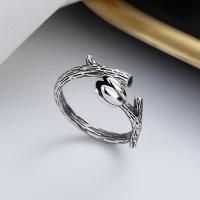 Bijoux de bague en argent sterling , Argent sterling 925, Lotus, bijoux de mode & pour femme, protéger l'environnement, sans nickel, plomb et cadmium, 10mm, Vendu par PC