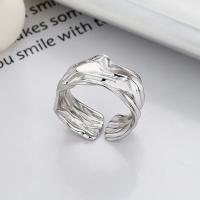 Anillo de Plata Esterlina, Plata de ley 925, Joyería & para mujer, libre de níquel, plomo & cadmio, 10mm, Vendido por UD