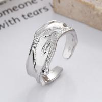 Sterling Silver Nakit Finger Ring, 925 Sterling Silver, modni nakit & za žene, nikal, olovo i kadmij besplatno, 9mm, Prodano By PC