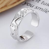 Sterling Silver Nakit Finger Ring, 925 Sterling Silver, modni nakit & za žene, nikal, olovo i kadmij besplatno, 6mm, Prodano By PC