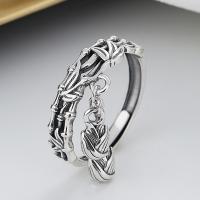 925 Sterling Silver Finger Rings Antique finish fashion jewelry & for woman nickel lead & cadmium free 8mm Sold By PC