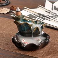 Backflow Incense Burner Porcelain handmade for home and office & durable Sold By PC