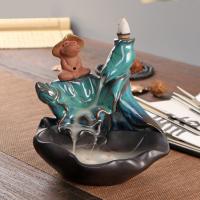 Backflow Incense Burner Porcelain handmade for home and office & durable Sold By PC