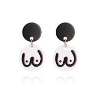 Zinc Alloy Stud Earring plated fashion jewelry & for woman nickel lead & cadmium free Sold By Pair