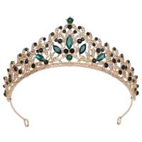 Tiaras, Cink Alloy, s Kristal, modni nakit & za žene & s Rhinestone, više boja za izbor, nikal, olovo i kadmij besplatno, Unutarnji promjer:Približno 140mm, Prodano By PC