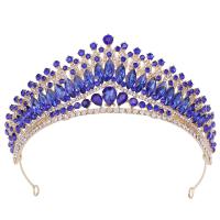 Tiaras, Sinc Alloy, le Crystal, jewelry faisin & do bhean & le rhinestone, dathanna níos mó le haghaidh rogha, nicil, luaidhe & caidmiam saor in aisce, Trastomhas Istigh:Thart 150mm, Díolta De réir PC