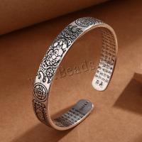 Zink Alloy Bangle Smycken, antik silver pläterad, mode smycken & Unisex, nickel, bly och kadmium gratis, 70mm, Säljs av PC