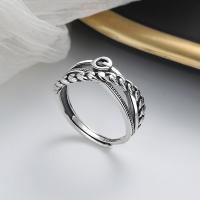 925 Sterling Silver Finger Rings Antique finish fashion jewelry & for woman nickel lead & cadmium free 9mm Sold By PC