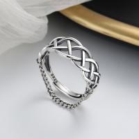 925 Sterling Silver Finger Rings Antique finish fashion jewelry & for woman nickel lead & cadmium free 8mm Sold By PC