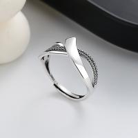 Bijoux de bague en argent sterling , Argent sterling 925, bijoux de mode & pour femme, protéger l'environnement, sans nickel, plomb et cadmium, 10mm, Vendu par PC