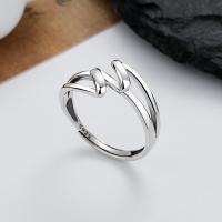 Bijoux de bague en argent sterling , Argent sterling 925, bijoux de mode & pour femme, protéger l'environnement, sans nickel, plomb et cadmium, 10mm, Vendu par PC