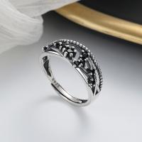 Zircon cubique Micro Pave Sterling Silver Rings, Argent sterling 925, bijoux de mode & pavé de micro zircon & pour femme, protéger l'environnement, sans nickel, plomb et cadmium, 7mm, Vendu par PC