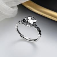 Anillo de Plata Esterlina, Plata de ley 925, Joyería & para mujer, libre de níquel, plomo & cadmio, 10mm, Vendido por UD