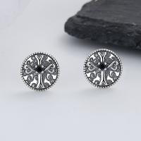 Sterling Silver Smycken Örhänge, 925 sterling silver, mode smycken & micro bana cubic zirconia & för kvinna, nickel, bly och kadmium gratis, 10mm, Säljs av Par