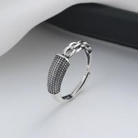 Sterling Silver Nakit Finger Ring, 925 Sterling Silver, modni nakit & za žene, nikal, olovo i kadmij besplatno, 6mm, Prodano By PC