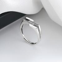 Bijoux de bague en argent sterling , Argent sterling 925, bijoux de mode & pour femme, protéger l'environnement, sans nickel, plomb et cadmium, 7mm, Vendu par PC