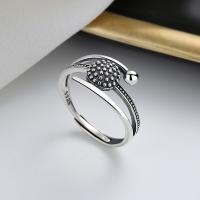 Sterling Silver Jewelry Finger Ring, 925 sterline d'argento, gioielli di moda & per la donna, assenza di nichel,piombo&cadmio, 10mm, Venduto da PC