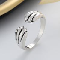 925 Sterling Silver Finger Rings Antique finish fashion jewelry & for woman nickel lead & cadmium free 7mm Sold By PC