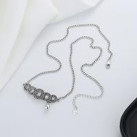 925 Sterling Silver Necklaces with 1.97inch extender chain Antique finish fashion jewelry & for woman nickel lead & cadmium free Length Approx 17.72 Inch Sold By PC