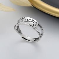 925 Sterling Silver Finger Rings Antique finish fashion jewelry & for woman nickel lead & cadmium free 6.5mm Sold By PC