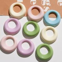 Resin Earring Stud Component Round DIY Sold By PC