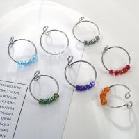 Edelstahl Ringe, 304 Edelstahl, mit Seedbead, Modeschmuck & für Frau, keine, verkauft von PC