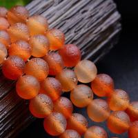 Natural Red Agate Beads Round polished DIY red Sold Per 36.5-40 cm Strand