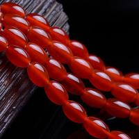 Naturlig rød agat perler, Red Agate, poleret, Naturligt & du kan DIY & forskellig størrelse for valg, rød, Solgt Per Ca. 36.5-40 cm Strand