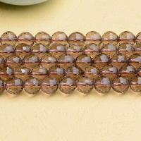 Korálky přírodní Záhnědy, Smoky Quartz, lesklý, DIY & různé velikosti pro výběr, multi-barevný, Prodáno za 36.5-40 cm Strand