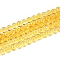 Grânulos de citrino naturais, Cristal amarelo, Roda, polido, Natural & DIY & tamanho diferente para a escolha, amarelo, vendido para Aprox 55-58 cm Strand