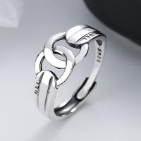 Sterling Silver smycken finger ring, 925 sterling silver, mode smycken & Unisex, nickel, bly och kadmium gratis, 9.5mm, Säljs av PC