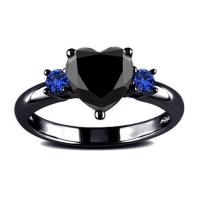 Zinc Alloy fingerring, Heart, mode smykker & Unisex & forskellig størrelse for valg & Micro Pave cubic zirconia, nikkel, bly & cadmium fri, Solgt af PC