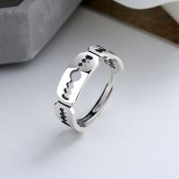 Sterling Silver Jewelry Finger Ring, 925 sterline d'argento, gioielli di moda & per la donna, assenza di nichel,piombo&cadmio, 6mm, Venduto da PC