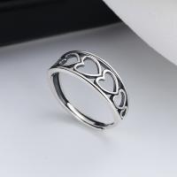 Sterling Silver Juvelyrika Finger žiedas, 925 sidabro, Bižuterijos & moters & tuščiaviduris, nikelio, švino ir kadmio nemokamai, 7mm, Pardavė PC