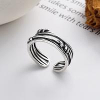 925 Sterling Silver Finger Rings Antique finish fashion jewelry & Unisex nickel lead & cadmium free 8mm Sold By PC