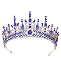 Tiaras, Sinc Alloy, le Crystal, jewelry faisin & do bhean & le rhinestone, dathanna níos mó le haghaidh rogha, nicil, luaidhe & caidmiam saor in aisce, Trastomhas Istigh:Thart 165mm, Díolta De réir PC