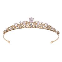 Tiaras, aleación de zinc, para mujer & con circonia cúbica & con diamantes de imitación, más colores para la opción, libre de níquel, plomo & cadmio, diámetro interior:aproximado 150mm, Vendido por UD