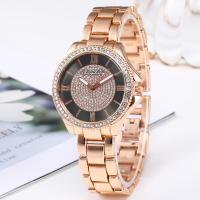 Women Wrist Watch Zinc Alloy with Glass & 304 Stainless Steel waterproofless & Chinese movement & for woman & with rhinestone nickel lead & cadmium free 30mm Length Approx 21 cm Sold By PC