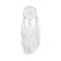 Fashion Dreamcatcher, Feder, mit Baumwollfaden & Baumwollsamt & Kunststoff, Traumfänger, für Zuhause und Büro & Modeschmuck & verschiedene Stile für Wahl, keine, 50-55cm, verkauft von PC