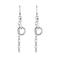 Boucle d'oreille Acier Titane, bijoux de mode & pour homme, 45mm, Vendu par PC