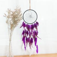 Moda Dreamcatcher, Pióro, ze Drewno & Plastik, łapacz snów, do domu i biura & biżuteria moda, fioletowy, 55-60cm, sprzedane przez PC