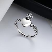 Bijoux de bague en argent sterling , Argent sterling 925, bijoux de mode & pour femme, protéger l'environnement, sans nickel, plomb et cadmium, 13mm, Vendu par PC