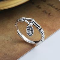 925 Sterling Silver Finger Rings Antique finish fashion jewelry & for woman nickel lead & cadmium free 3mm Sold By PC