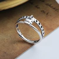 925 Sterling Silver Finger Rings Antique finish fashion jewelry & for woman nickel lead & cadmium free 6mm Sold By PC