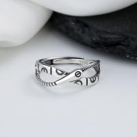 Anillo de Plata Esterlina, Plata de ley 925, Joyería & para mujer, libre de níquel, plomo & cadmio, 7mm, Vendido por UD