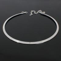 Mode Collier Choker, alliage de zinc, Placage, bijoux de mode & pour femme, plus de couleurs à choisir, protéger l'environnement, sans nickel, plomb et cadmium, 135*135mm, Vendu par PC