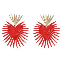 Zinc Alloy Drop Earrings plated fashion jewelry & for woman nickel lead & cadmium free Sold By Pair