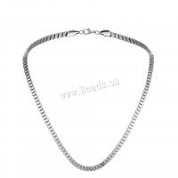 Collar de Aleación de Zinc, Joyería & para hombre, libre de níquel, plomo & cadmio, longitud aproximado 25 Inch, Vendido por UD