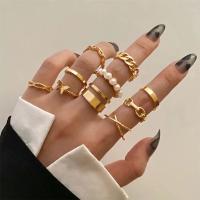 Zinc Alloy Ring Set plated fashion jewelry & for woman nickel lead & cadmium free Sold By Set